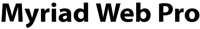 Myriad Web Pro