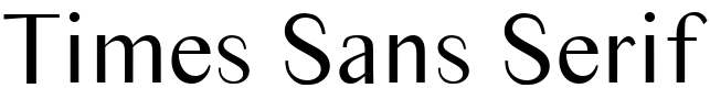 Times Sans Serif