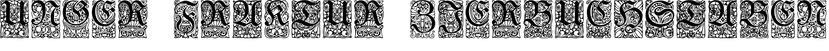 Unger-Fraktur Zierbuchstaben