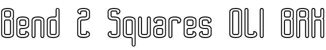 Bend 2 Squares OL1 BRK