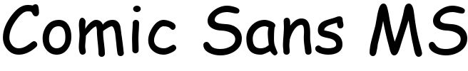 Comic Sans MS