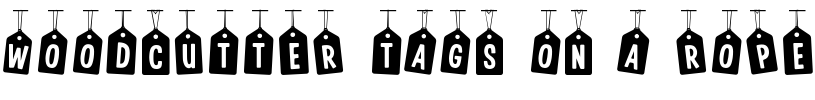 Woodcutter Tags on a Rope