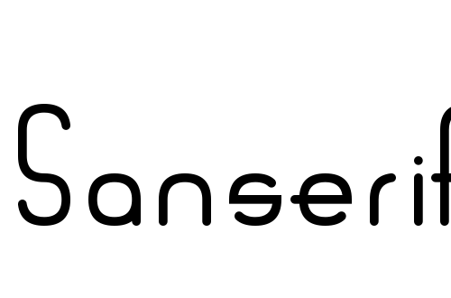 Sanserifing