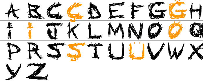 AbstractClassicFont Büyük Harfler