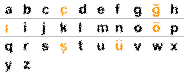 Acidic Küçük Harfler