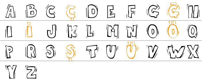 Skrotfont Büyük Harfler