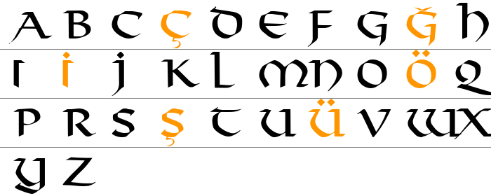 Viking-Normal Büyük Harfler