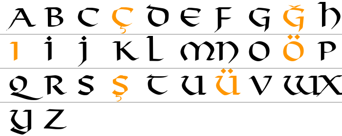 Viking-Normal Küçük Harfler