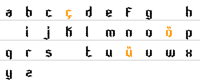 Bonzer Dresden Küçük Harfler