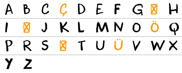 DK Cool Crayon Büyük Harfler