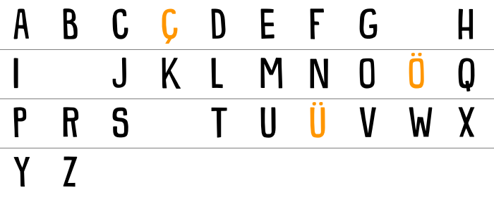 DK Snemand Büyük Harfler