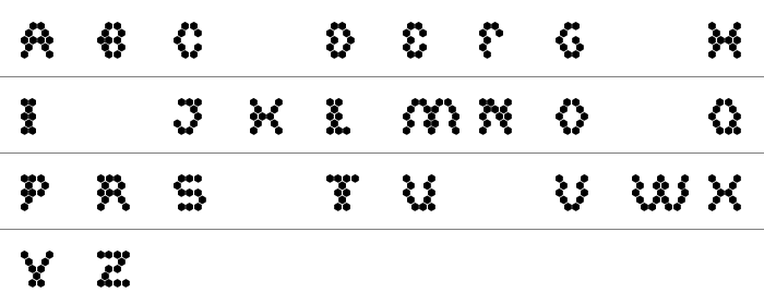 Hexagonal Büyük Harfler