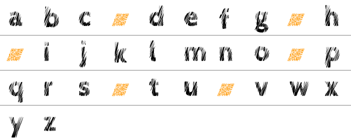 Love Scratch Küçük Harfler
